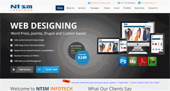 Desktop Screenshot of ntsminfotech.com